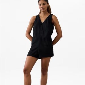 Athleta Black Sleeveless Romper
